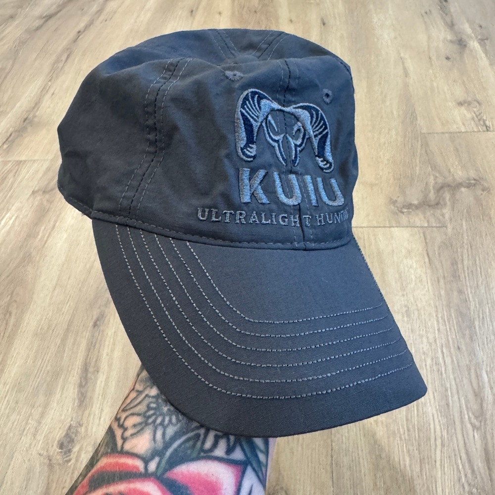 KUIU Ultralight Hunting Inner Circle Hat Gray Nylon Adjustable Baseball Cap OS